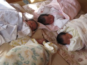 4人の新生児ちゃん